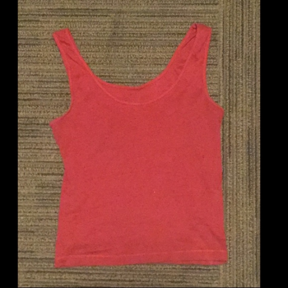 Red tank-top
